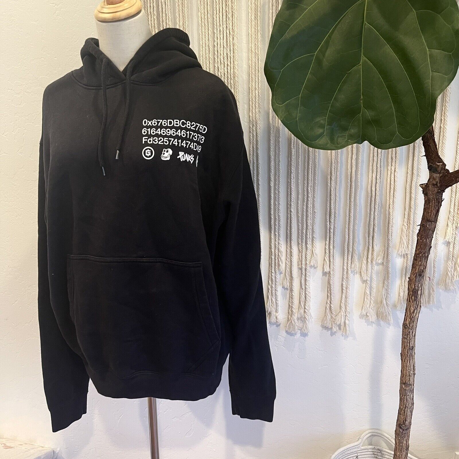 Bored Ape Yacht Club Adidas Originals Hoodie BAYC Punks Into the Metaverse - XL