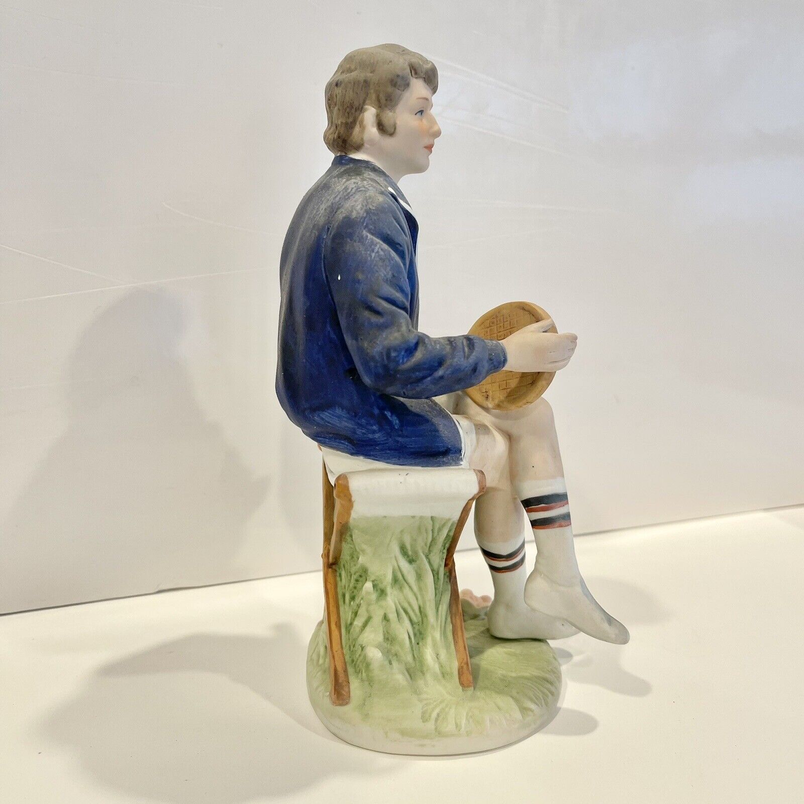 Vintage Lenwile China Ardalt Japan Hand Painted Male Tennis Player Figurine 7292