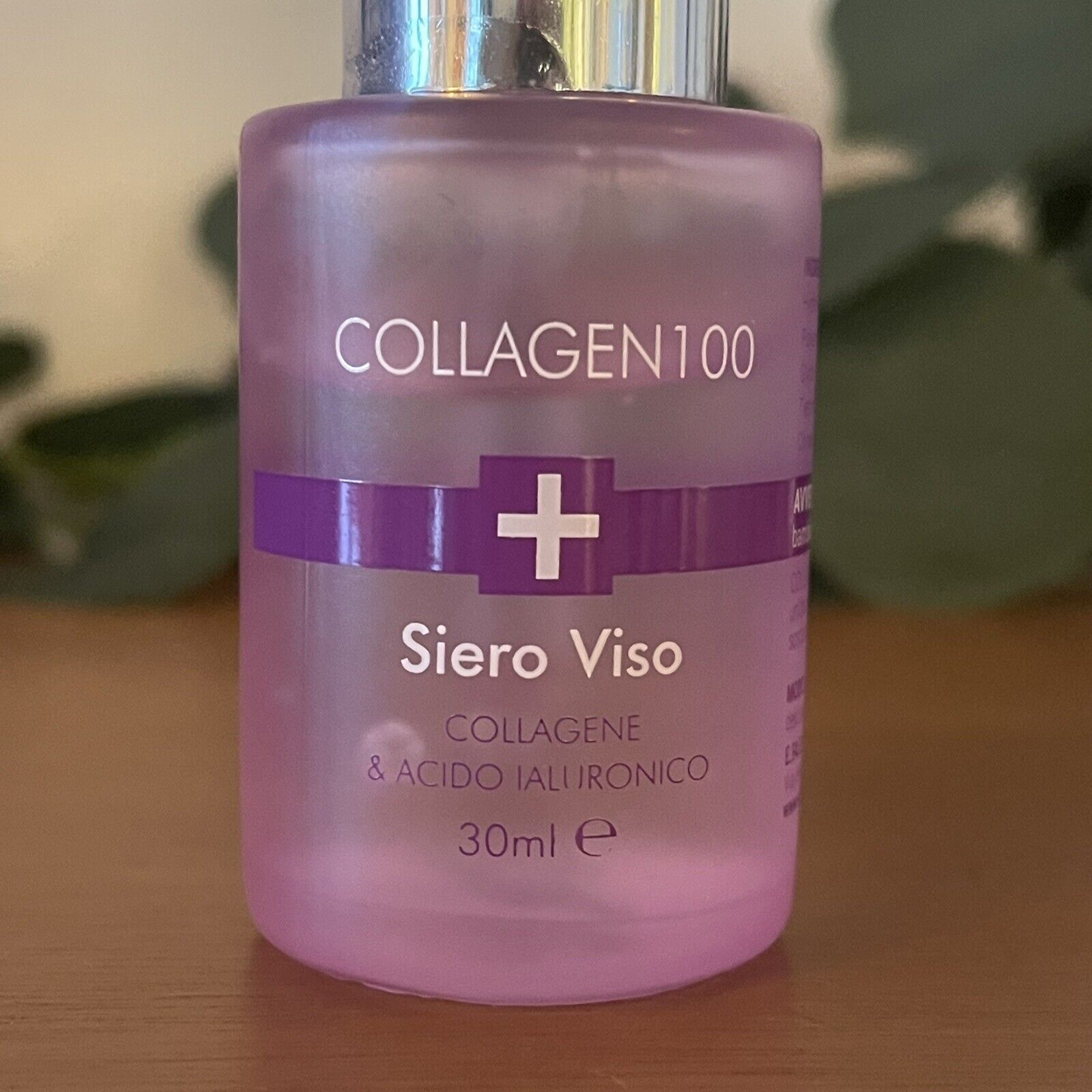 NEW Siero Viso COLLAGEN100 Luxury Italian Collagen HYALURONIC ACID Serum - 30ML