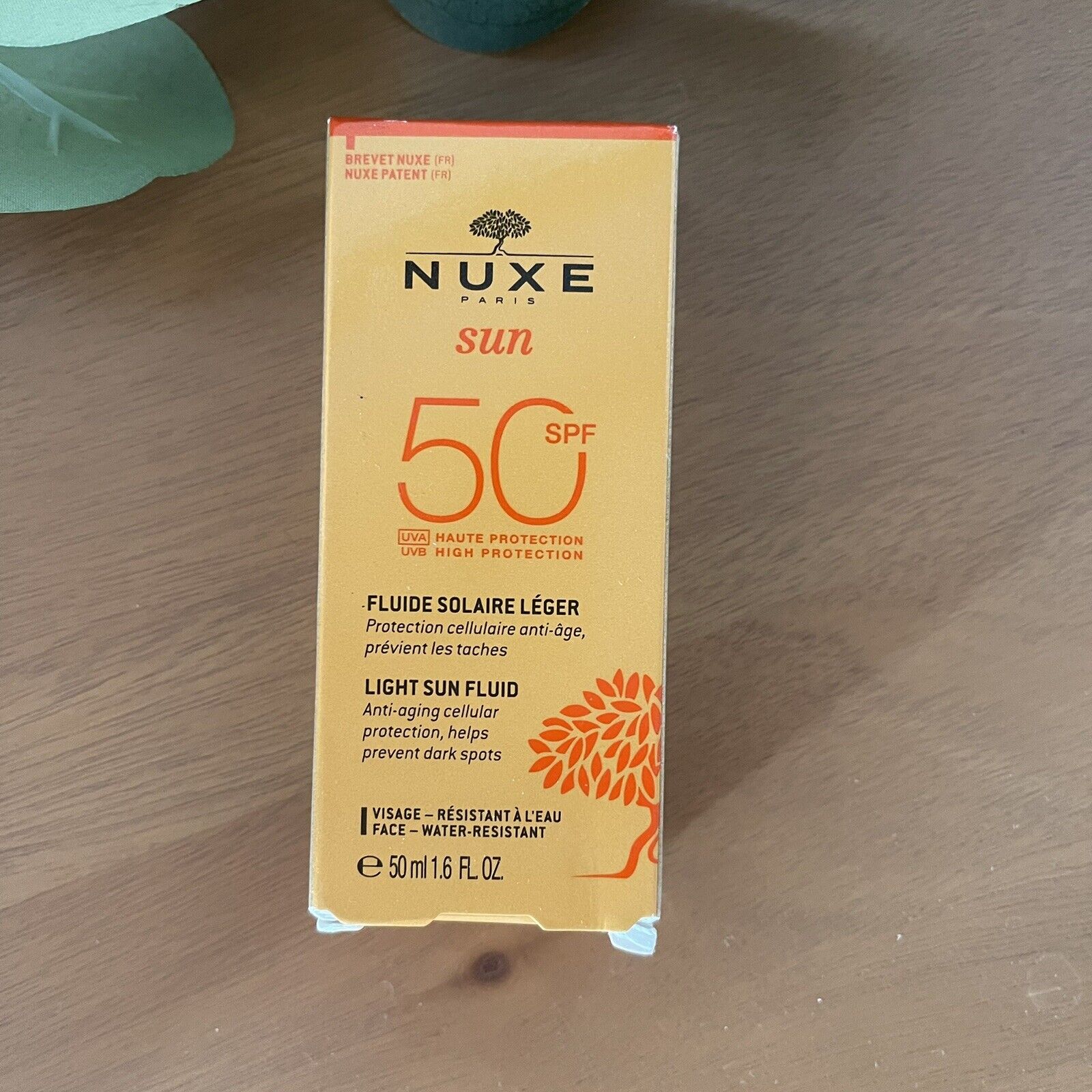 New NUXE Paris Luxury Sunscreen Sun Light Fluid High Protection SPF 50 - 50ml