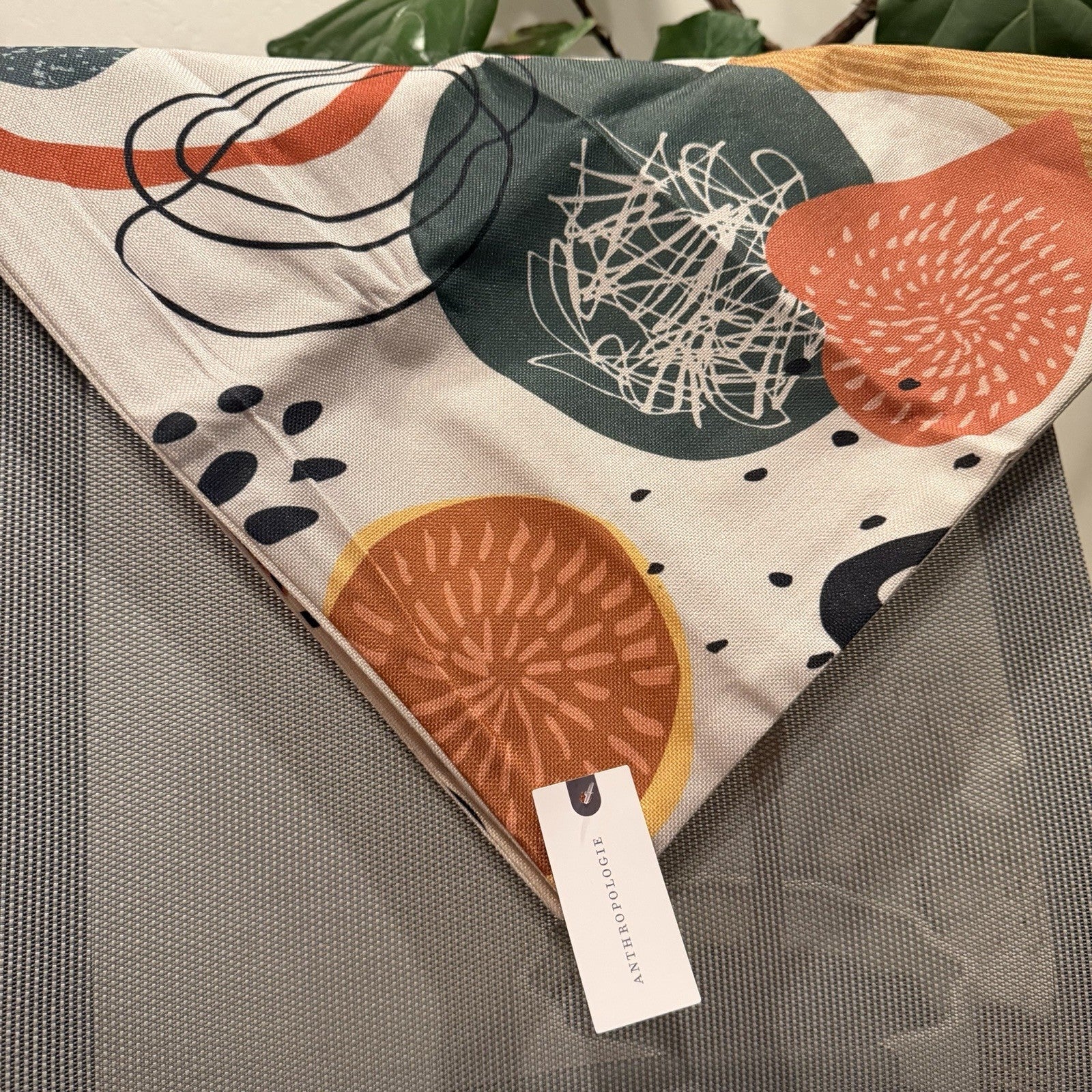 New Anthropologie (Set / 4) Boho Abstract Throw Pillow Cover Case Sham Set 18"