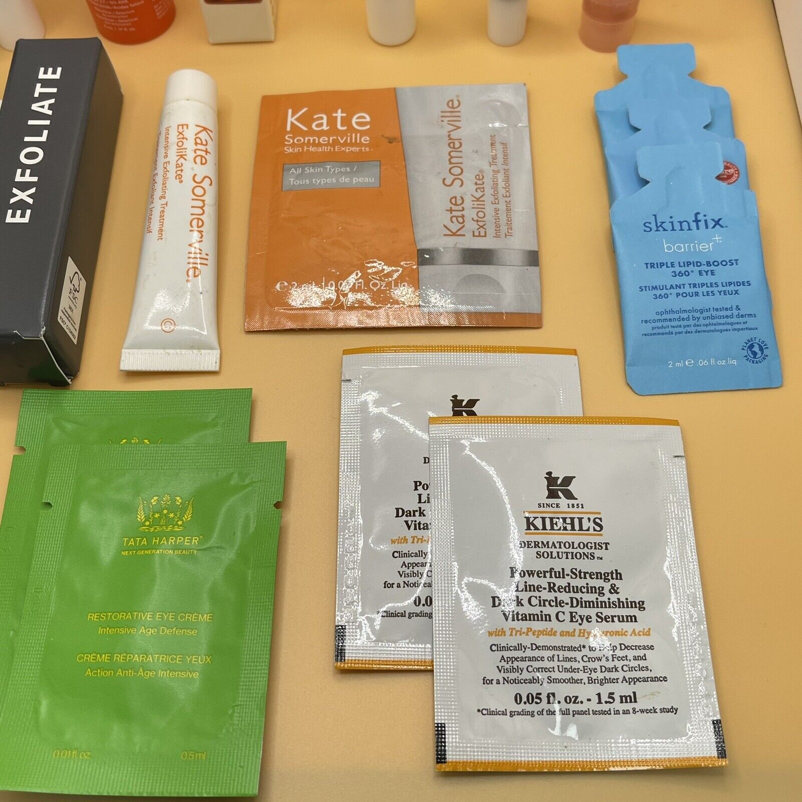 NEW 60 Piece Luxury Skincare Samples Serums Eye Creams Vitamin C Masks & More