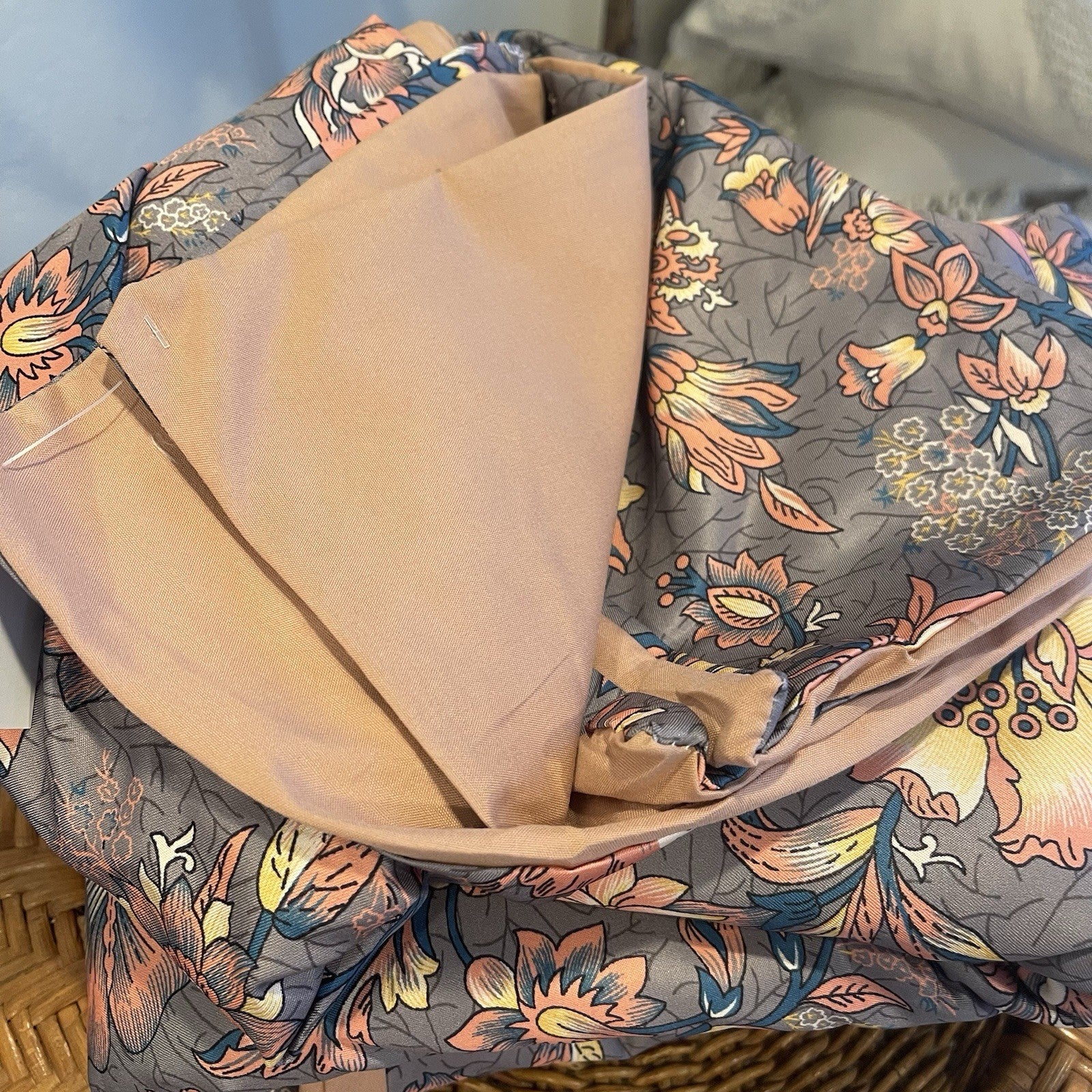 NEW Anthropologie Purple Floral Boho King Bedding Duvet Floral Sham Set