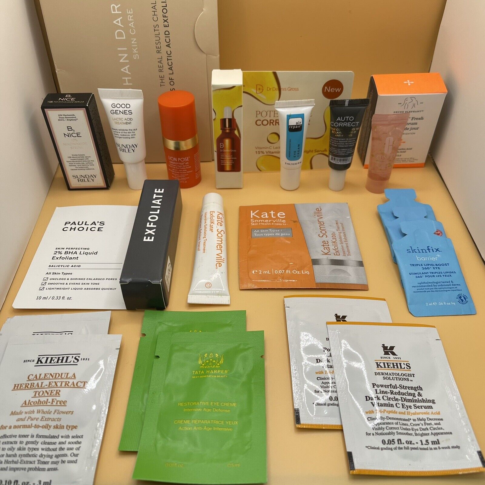 NEW 60 Piece Luxury Skincare Samples Serums Eye Creams Vitamin C Masks & More