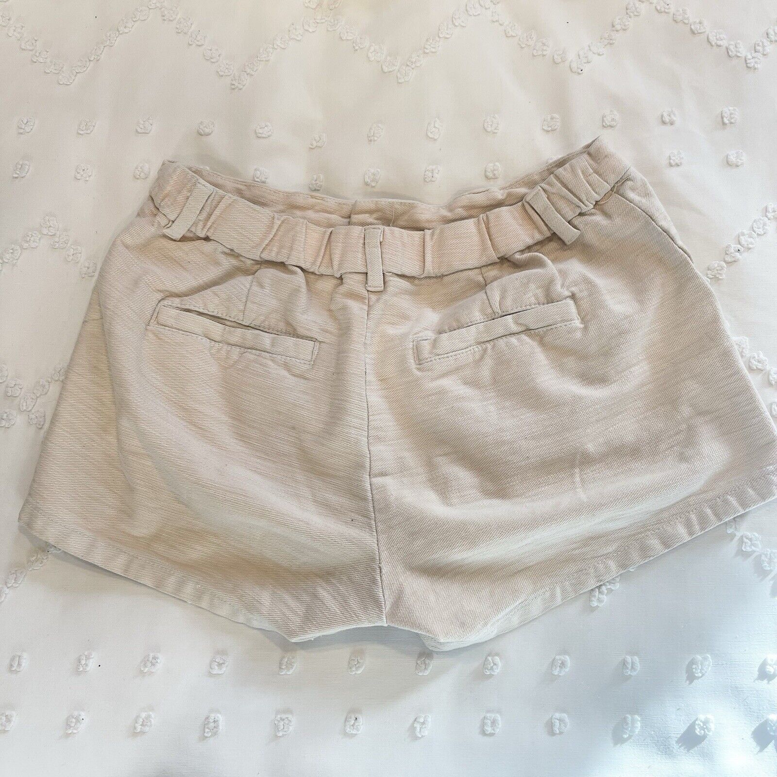 Chubbies Women's Khaki Stretch Button Elastic Comfy Outdoor Shorts - Size Small