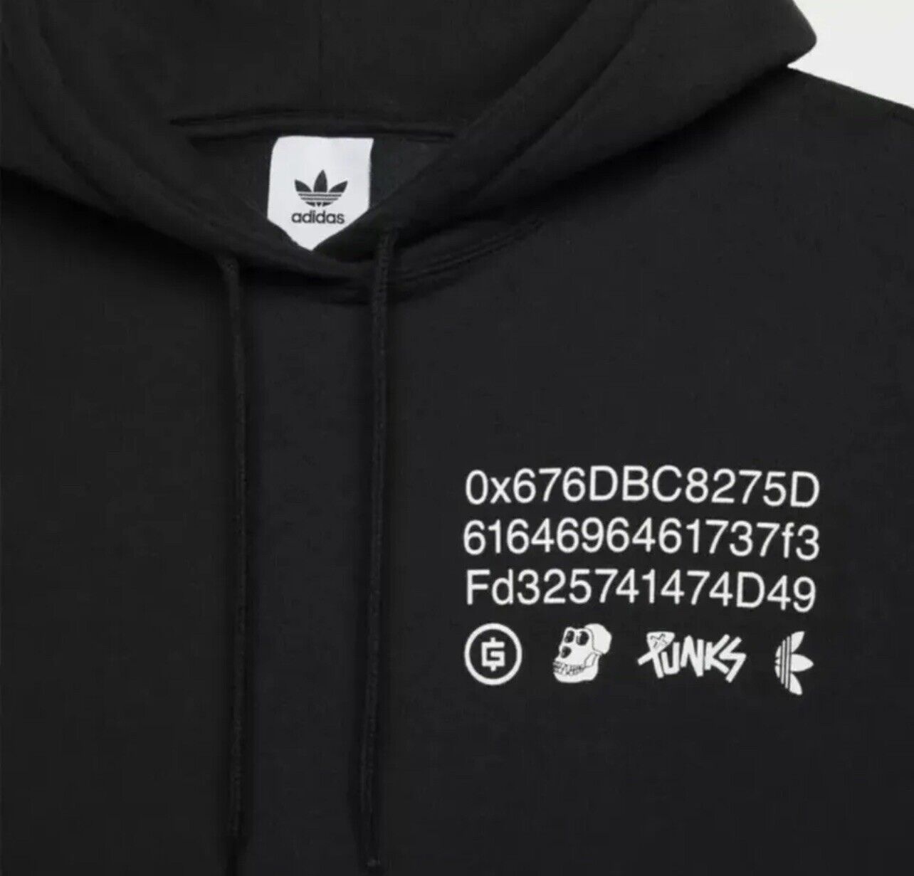 Bored Ape Yacht Club Adidas Originals Hoodie BAYC Punks Into the Metaverse - XL