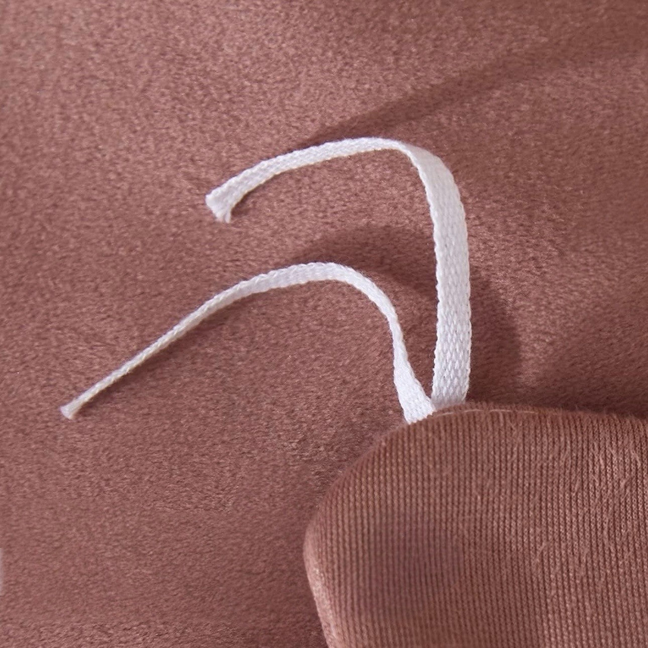 NEW West Elm Blush Pink Lux Velvet Flannel Queen / King Bedding Duvet & Sham Set