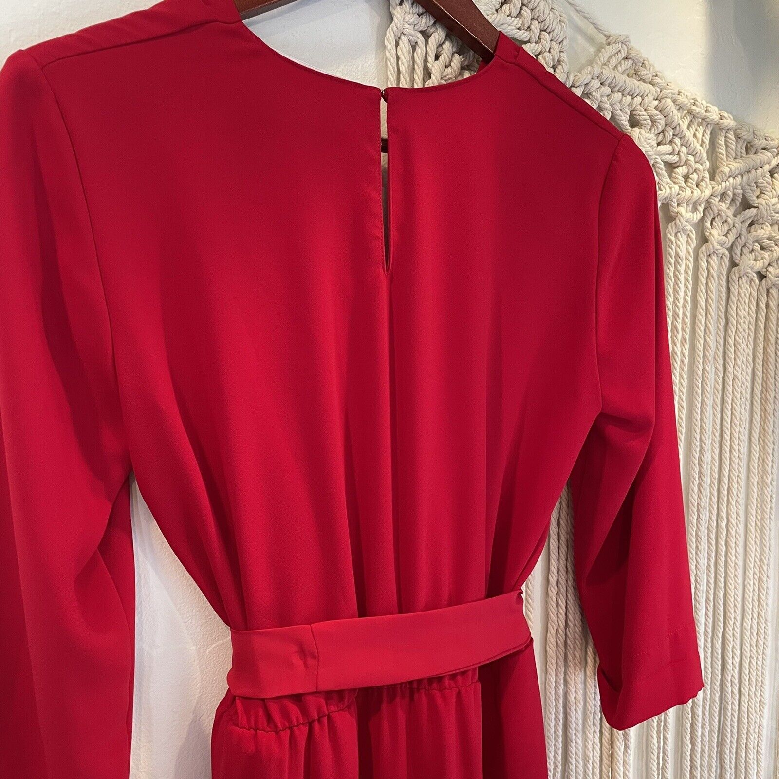 Amanda Uprichard Red Wrap Dress Gown | Size Small / 2 - 4 (Retail $340)