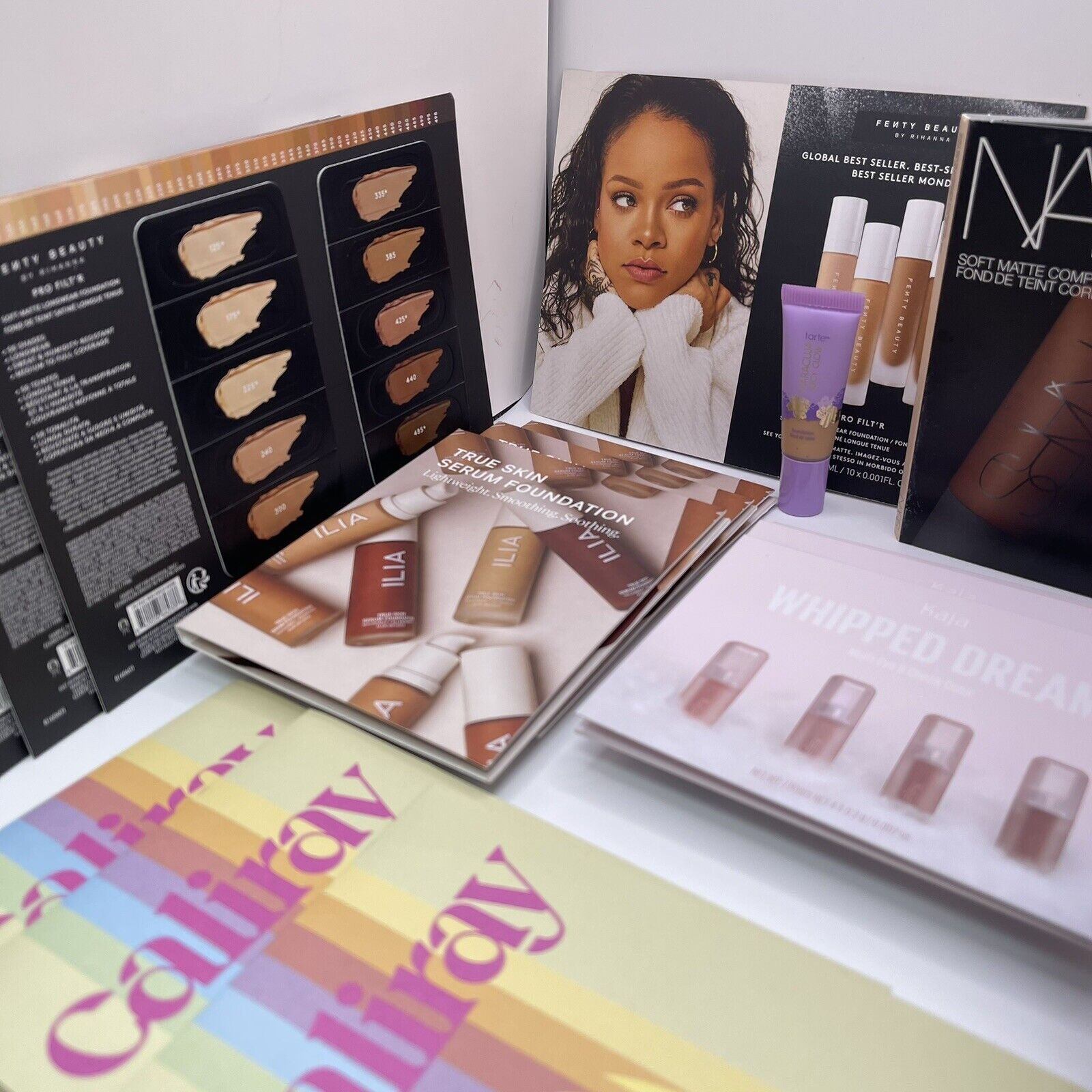 NEW 120 Piece Luxury Foundation Makeup Samples Set | Fenty Nars Ilia Rare Beauty