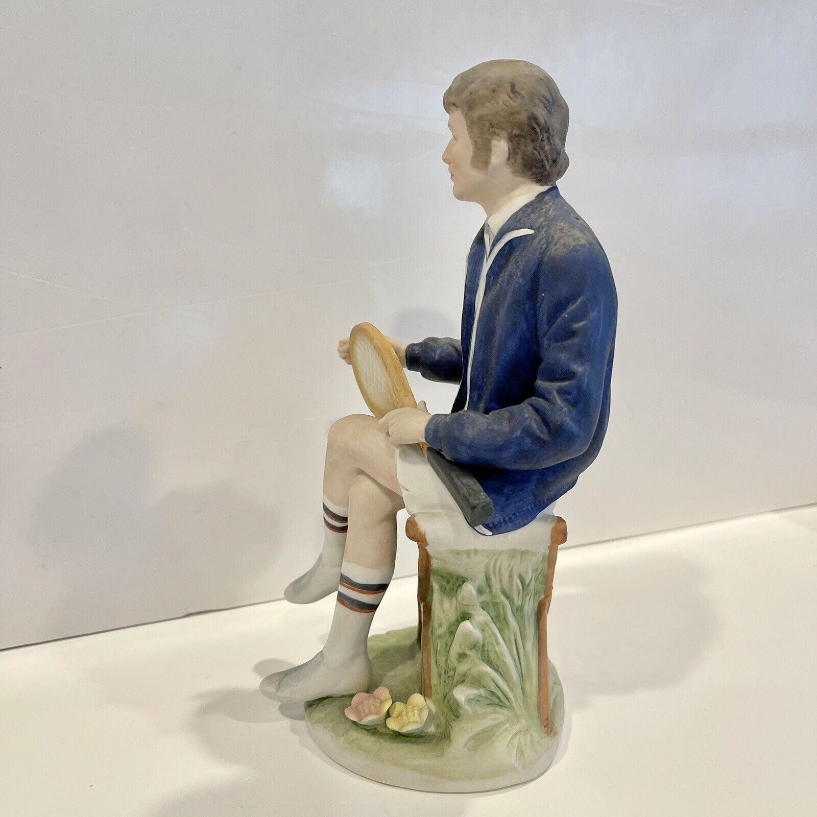 Vintage Lenwile China Ardalt Japan Hand Painted Male Tennis Player Figurine 7292