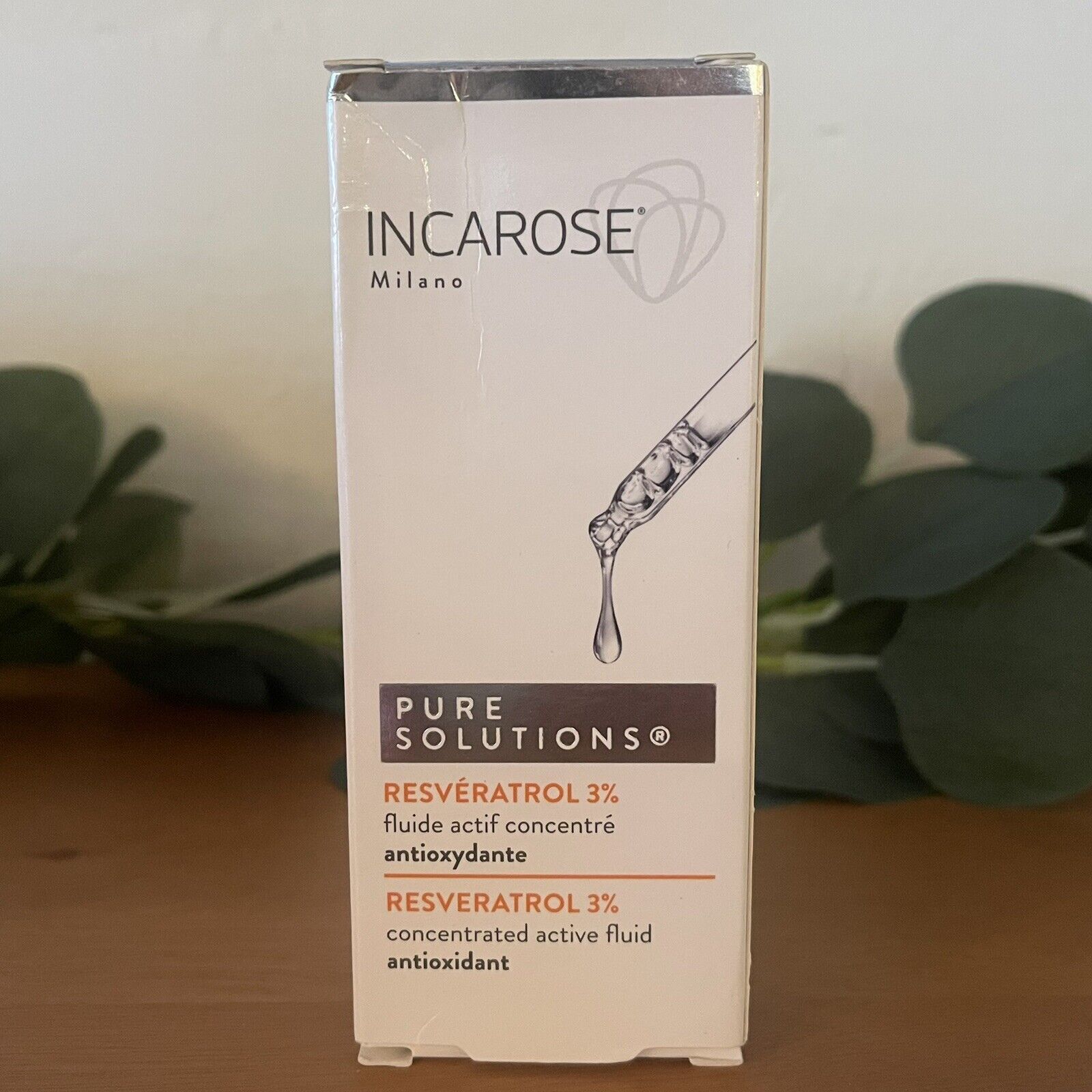 NEW Incarose PURE CONCENTRATES RESVERATROL 3% ANTIOXIDANT FLUID 15 ML - Italy