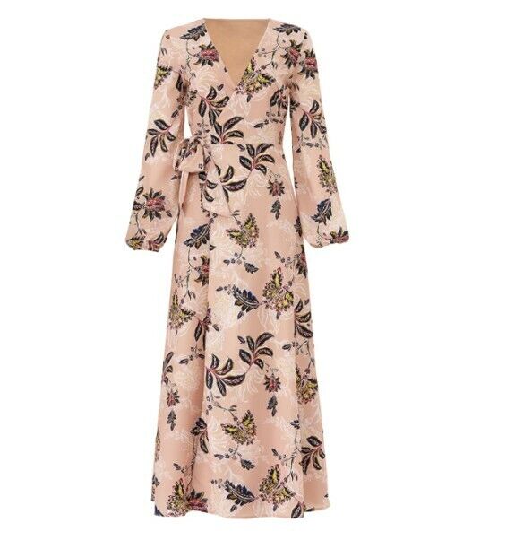 Free People / The Jetset Diaries Floral Wrap Maxi Dress – Size Small / 6-8