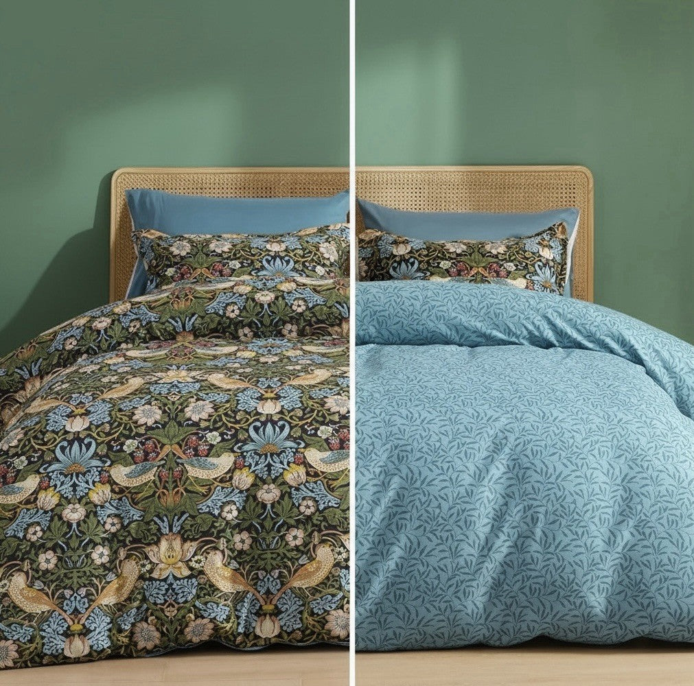 NEW Anthropologie Multicolor Bird Boho Print Queen King Bedding Duvet & Sham Set