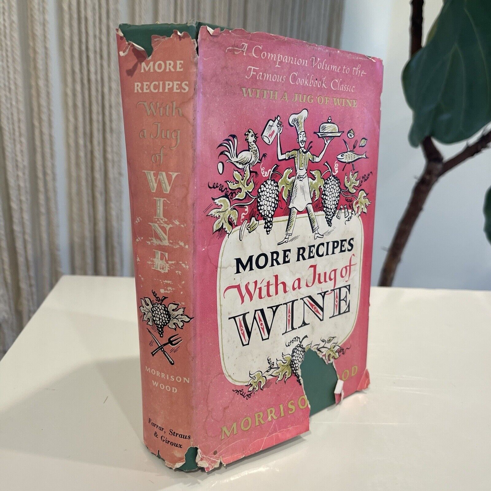 Vintage Cookbook - More Recipes with a Jug of Wine by Morrison Wood | Antique