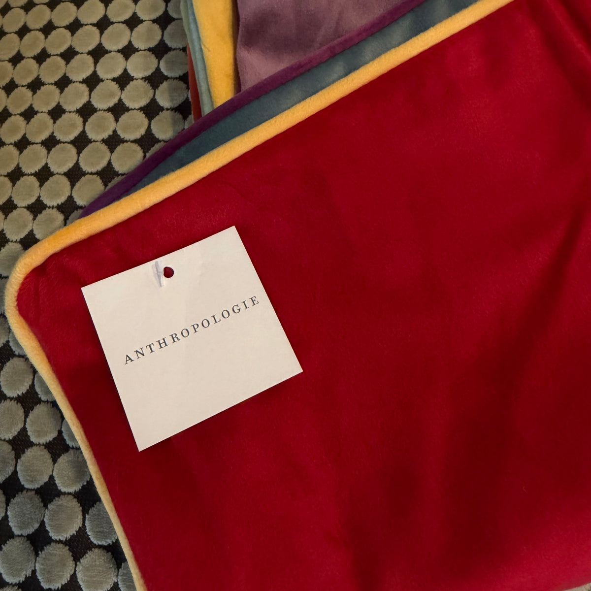 New Anthropologie (Set 4) Boho Velvet Throw Pillow Covers Cases Shams | 20 x 20