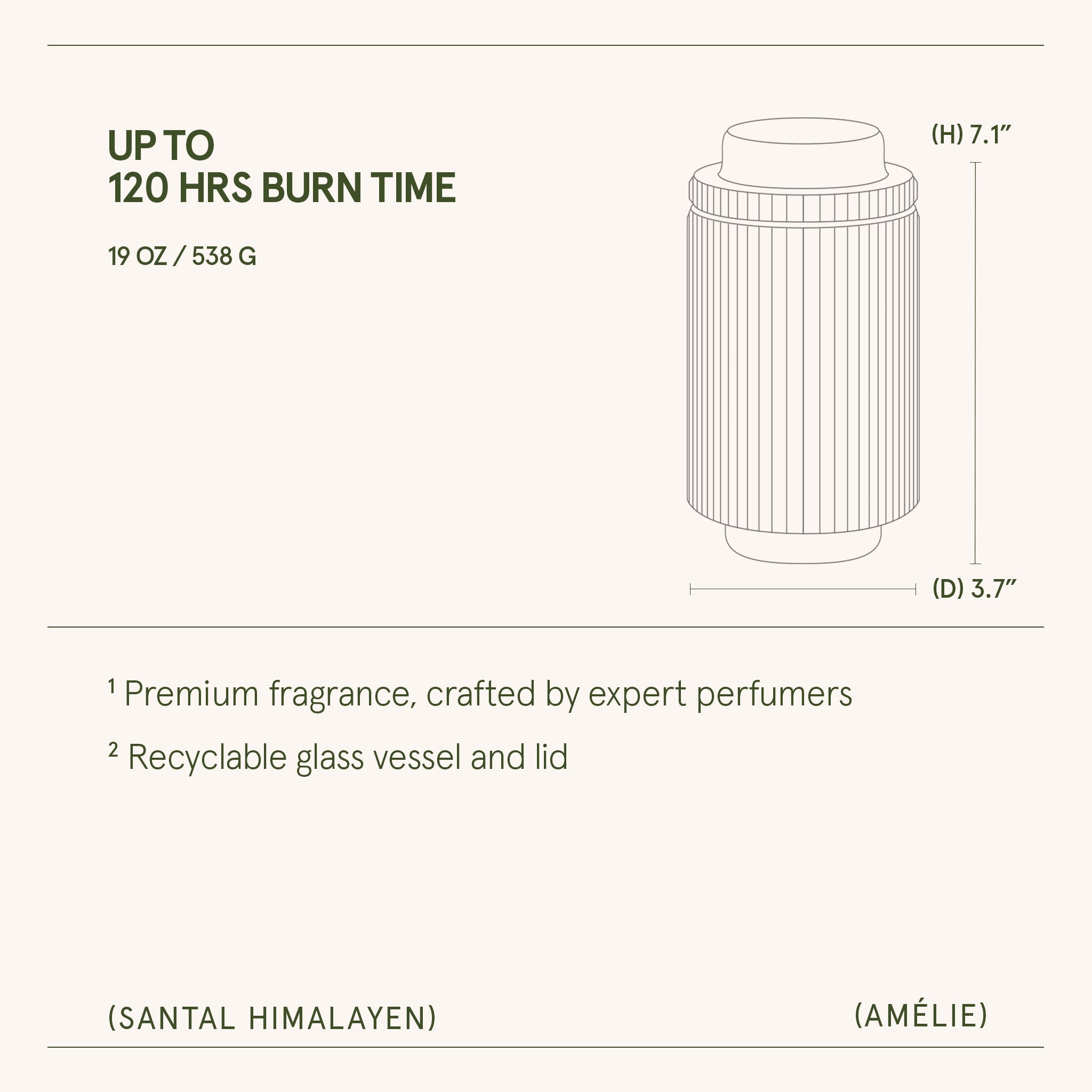 Amélie –  Santal Himalayen Candle