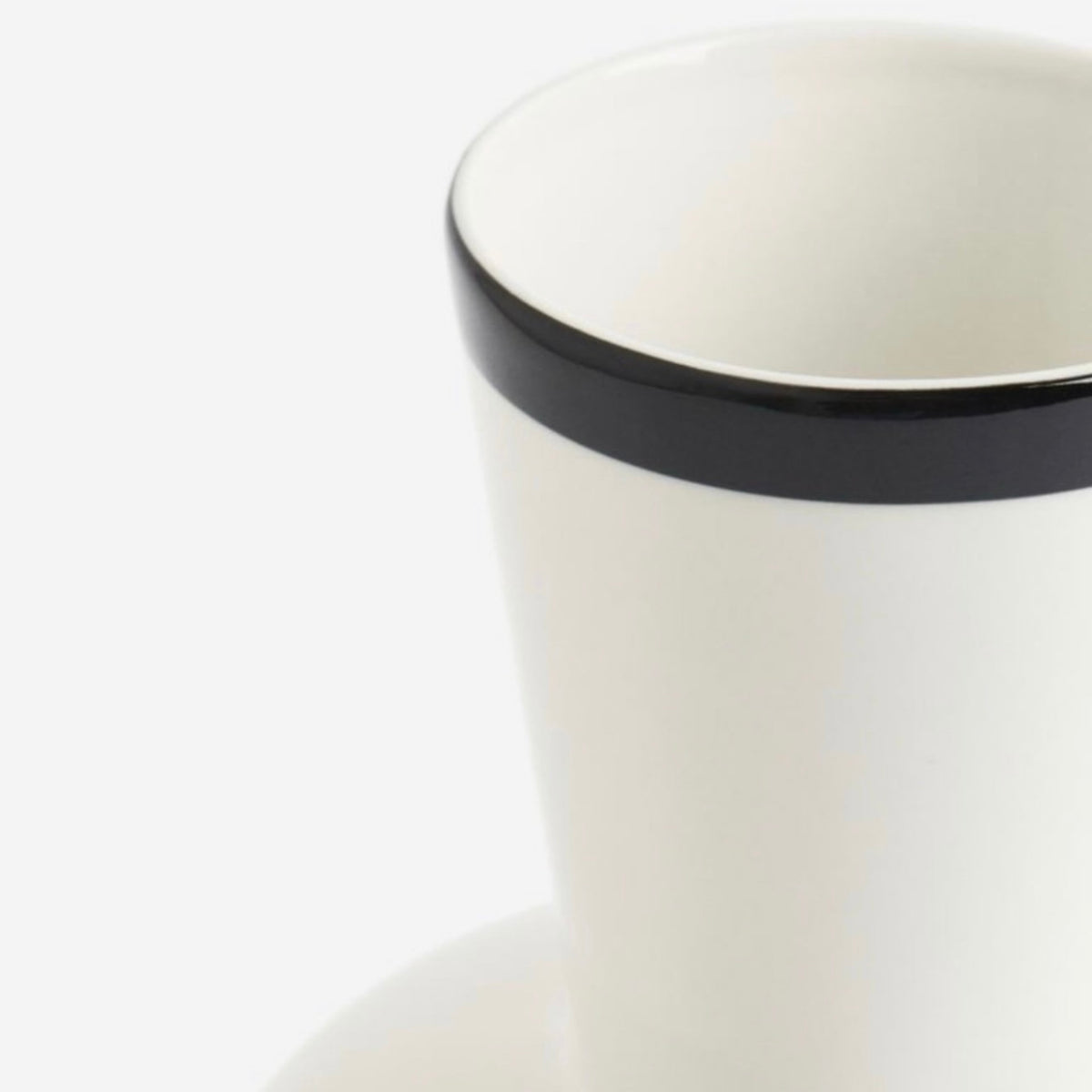 NEW West Elm XL Black & White Large Porcelain Ceramic Flower Vase  Decor - 12"