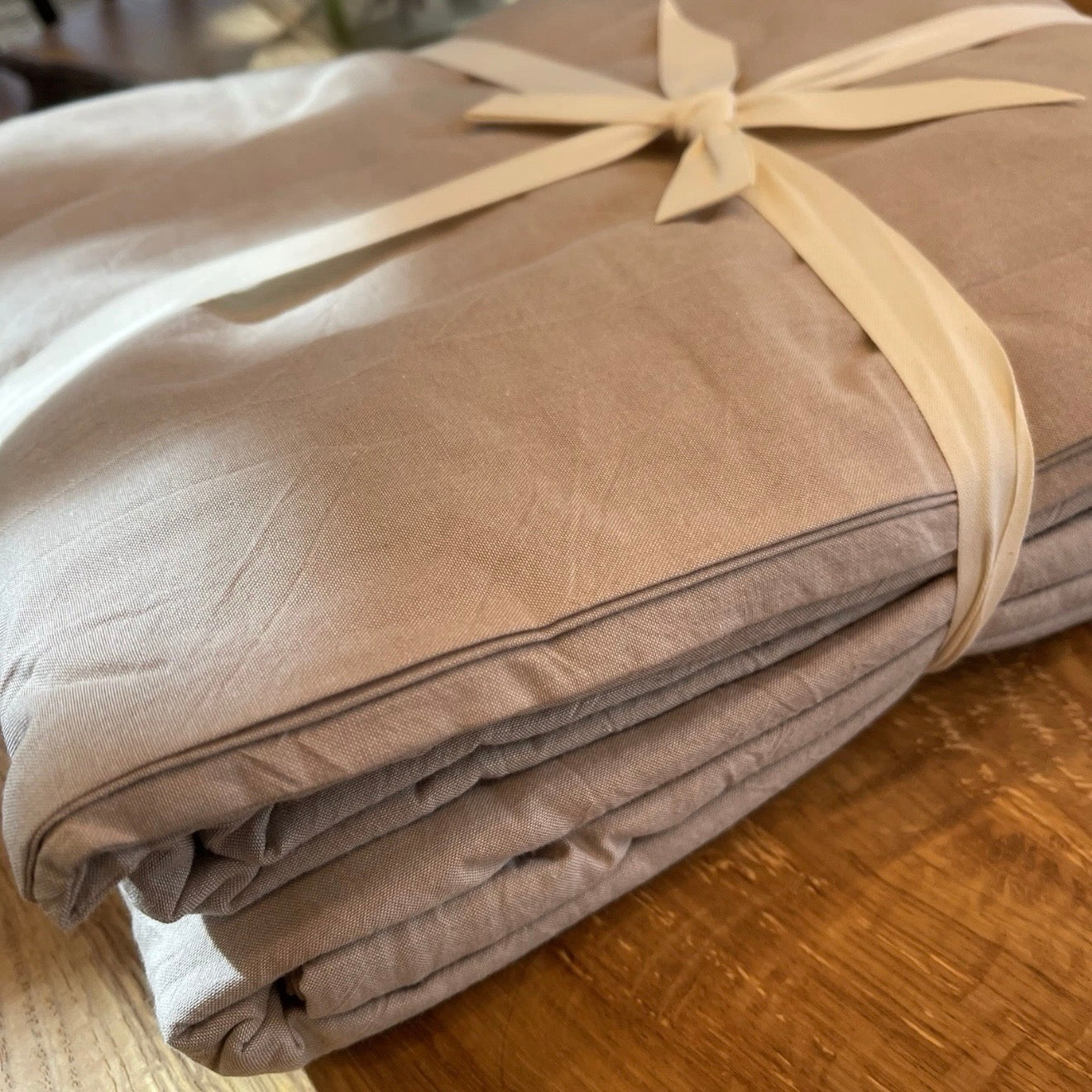 NEW West Elm Boho Cream Beige King Washed Cotton Linen Bedding Duvet & Sham Set