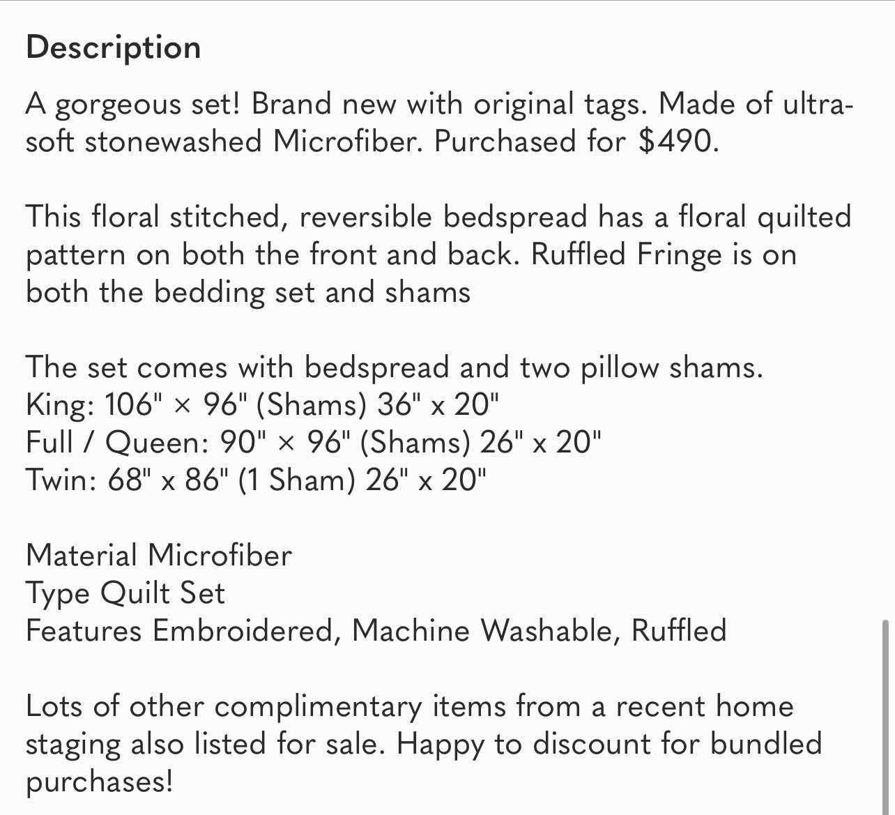 Custom Listing - Brittan VERSION 2