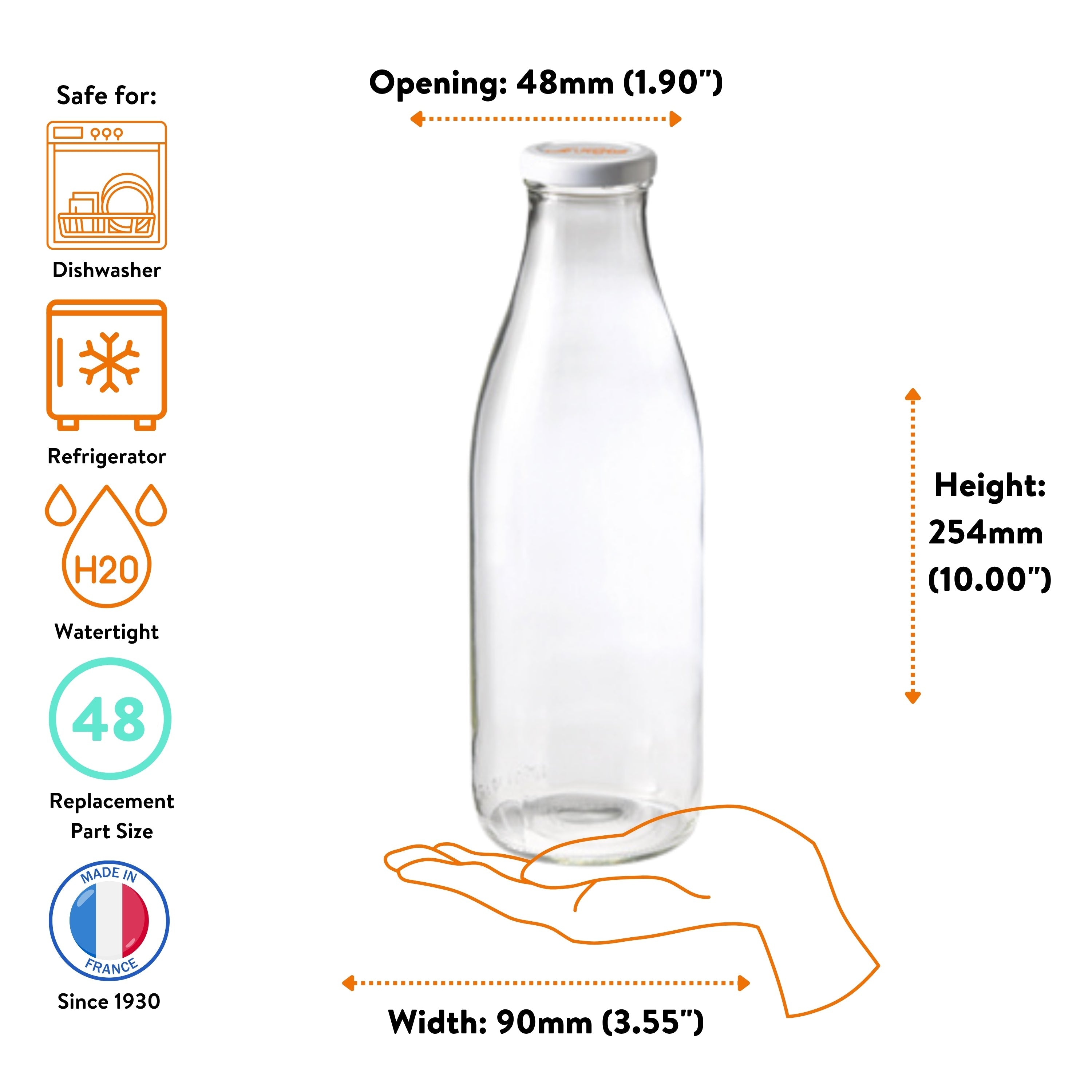 Le Parfait Swing Top and Milk Bottles
