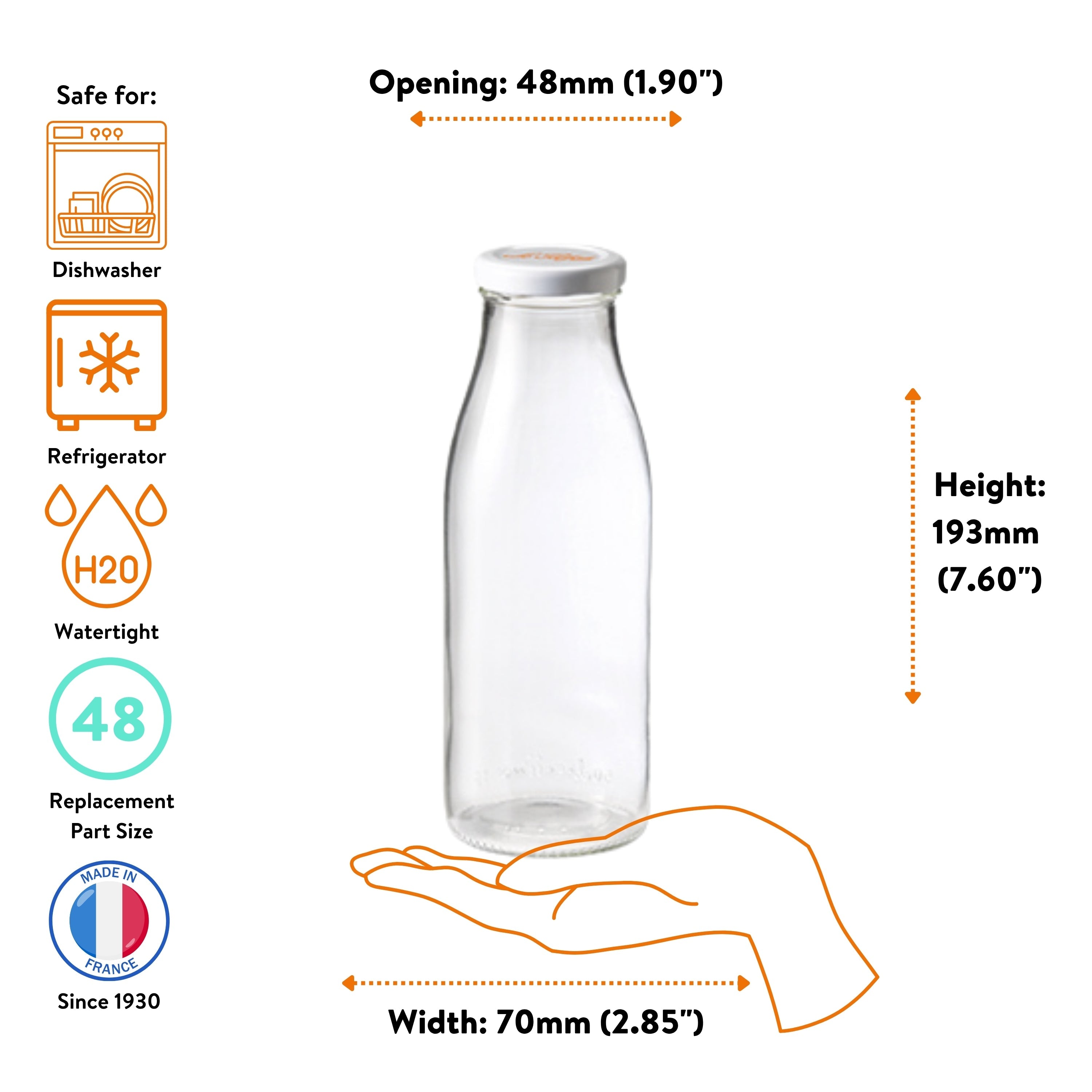 Le Parfait Swing Top and Milk Bottles