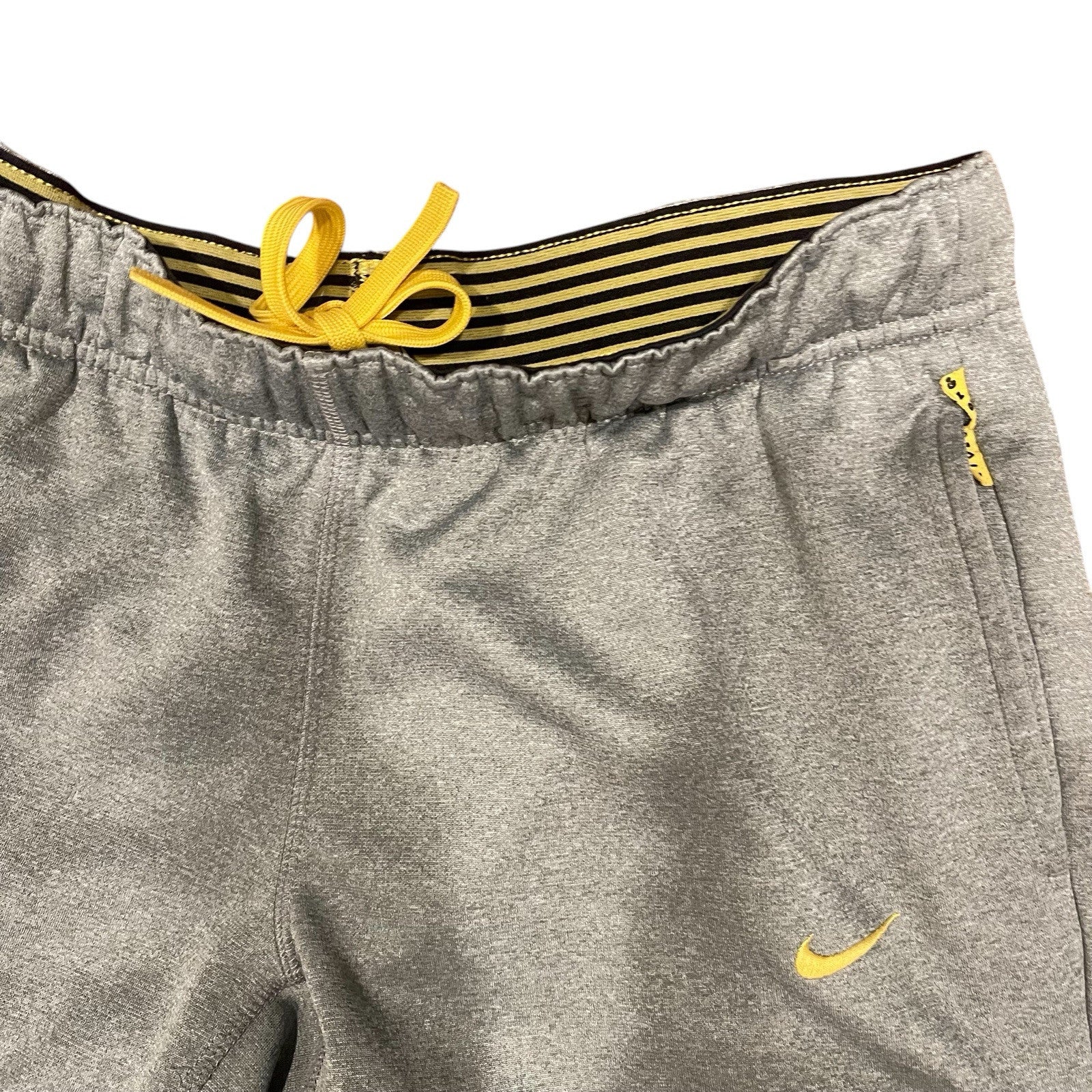 Nike Grey Therma-Fit Livestrong Logo Drawstring Joggers Sweatpants - Size Medium