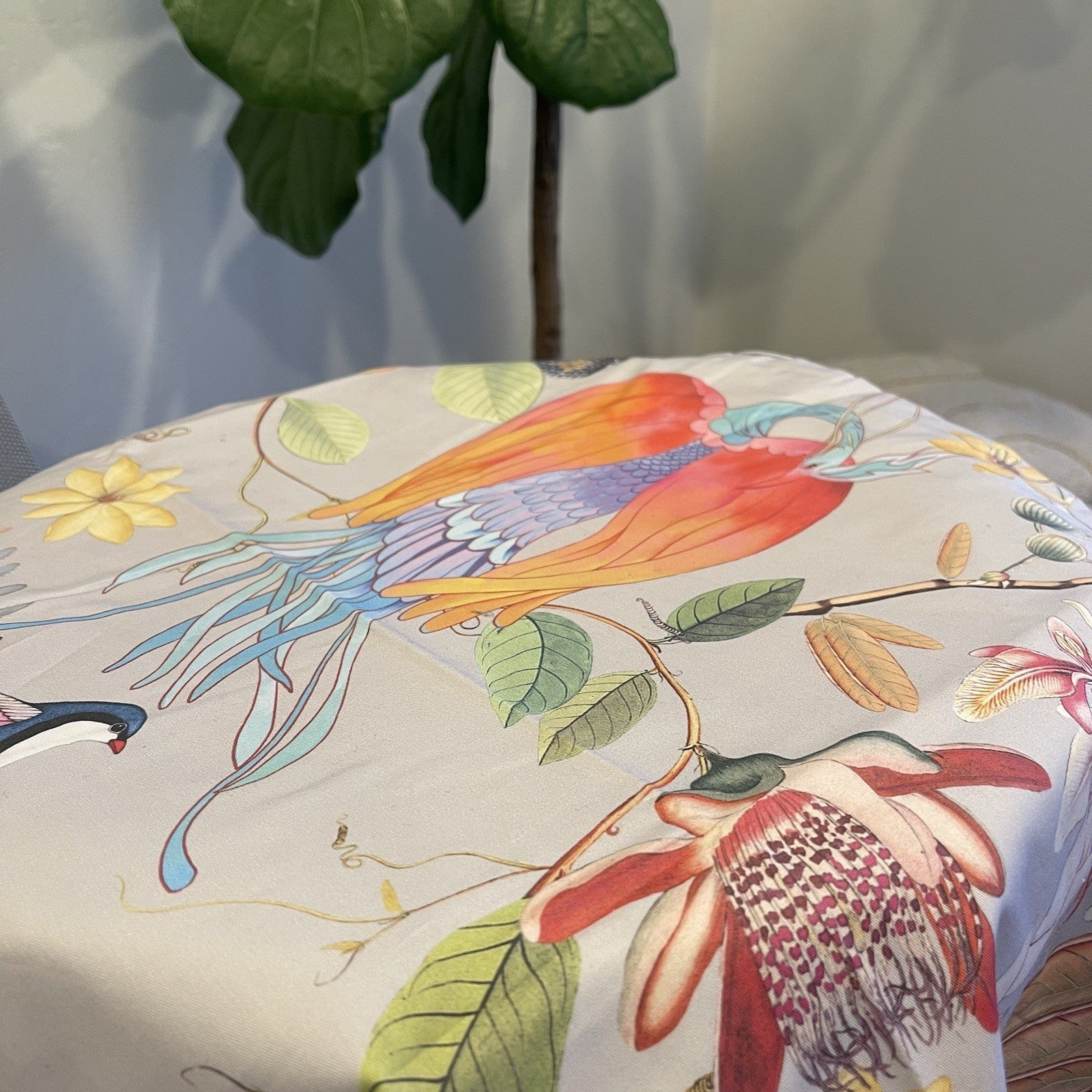 NEW Anthropologie Boho Queen Floral Bird Print Bedding Duvet Floral Sham Set